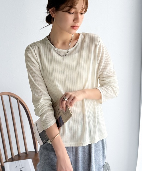 サルセーション　トップス SLY | FRONT GATHER ZIP トップス (Tシャツ・カットソー(半袖