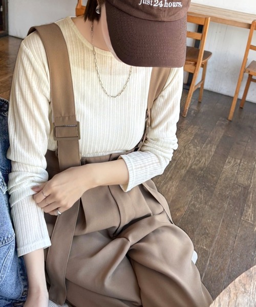 サルセーション　トップス SLY | FRONT GATHER ZIP トップス (Tシャツ・カットソー(半袖