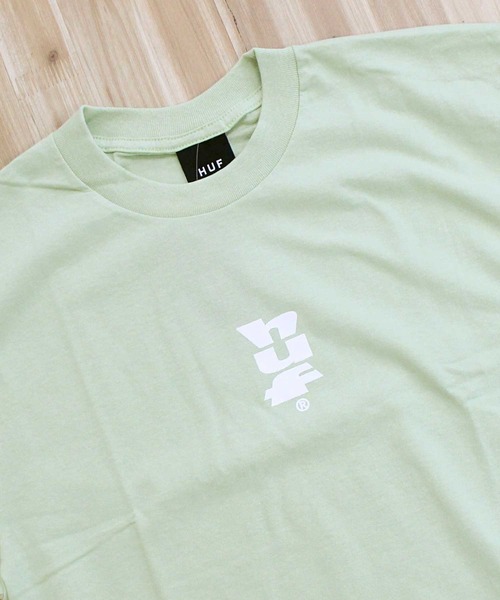 HUF(ハフ)の「ハフセットメガブラストショートスリーブTシャツ HUF SET MEGABLAST S/S TEE(Tシャツ/カットソー・メンズ・ホワイト/グリーン系/ブラック・M/L/XL)」の11枚目の写真