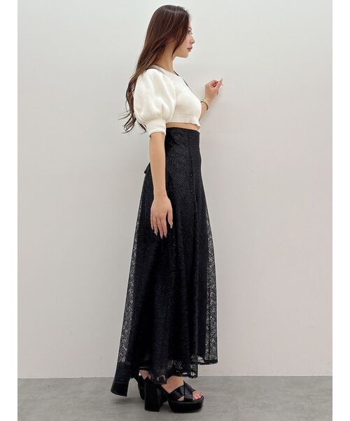 MERCURYDUO（マーキュリーデュオ）の「レースフレアコルセットスカート（スカート・レディース・オフホワイト/ベビーピンク/ブラック・SMALL/MEDIUM）」の21枚目の写真