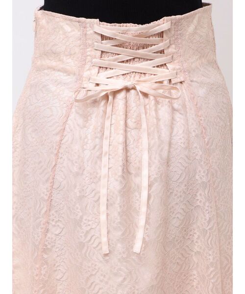 MERCURYDUO（マーキュリーデュオ）の「レースフレアコルセットスカート（スカート・レディース・オフホワイト/ベビーピンク/ブラック・SMALL/MEDIUM）」の12枚目の写真