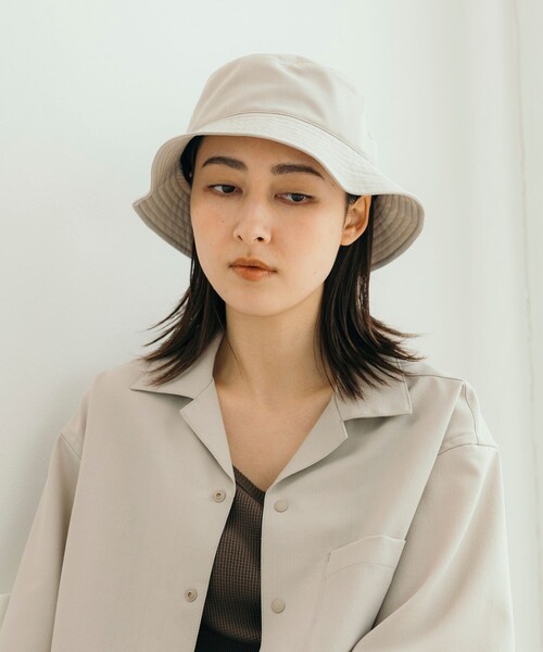 FREAK'S STORE(フリークスストア)の「速乾素材 パッカブル バケットハット リネン風 ホームケア/LINEN LIKE HAT(ハット・メンズ・チャコールグレー/ブラック/オフホワイト・ONE SIZE)」の5枚目の写真