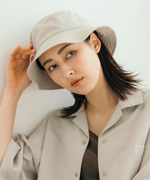FREAK'S STORE(フリークスストア)の「速乾素材 パッカブル バケットハット リネン風 ホームケア/LINEN LIKE HAT(ハット・メンズ・チャコールグレー/ブラック/オフホワイト・ONE SIZE)」の6枚目の写真