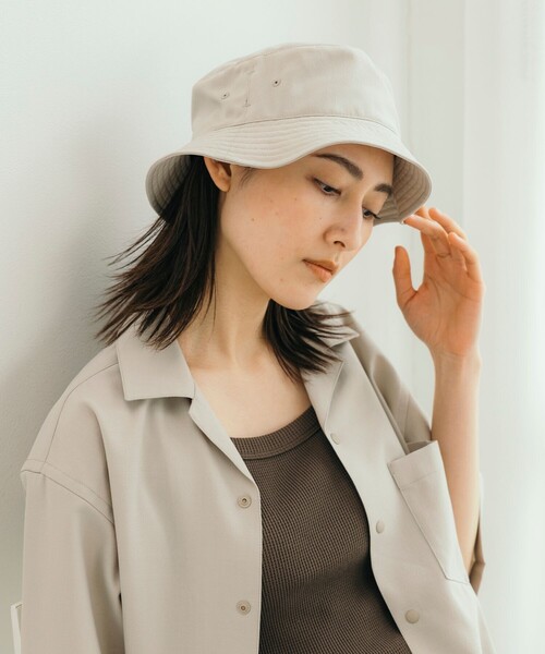 FREAK'S STORE(フリークスストア)の「速乾素材 パッカブル バケットハット リネン風 ホームケア/LINEN LIKE HAT(ハット・メンズ・チャコールグレー/ブラック/オフホワイト・ONE SIZE)」の7枚目の写真