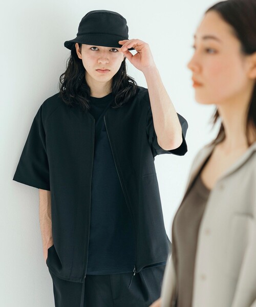 FREAK'S STORE(フリークスストア)の「速乾素材 パッカブル バケットハット リネン風 ホームケア/LINEN LIKE HAT(ハット・メンズ・チャコールグレー/ブラック/オフホワイト・ONE SIZE)」の8枚目の写真