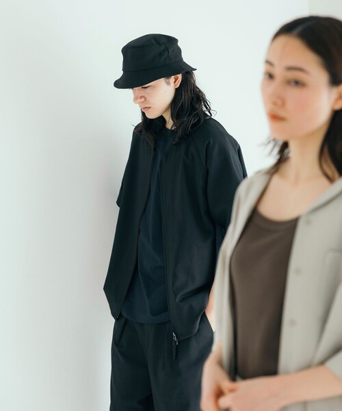 FREAK'S STORE(フリークスストア)の「速乾素材 パッカブル バケットハット リネン風 ホームケア/LINEN LIKE HAT(ハット・メンズ・チャコールグレー/ブラック/オフホワイト・ONE SIZE)」の9枚目の写真