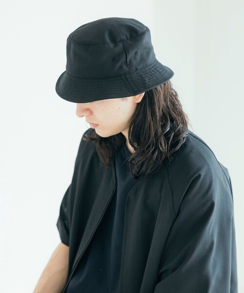 FREAK'S STORE(フリークスストア)の「速乾素材 パッカブル バケットハット リネン風 ホームケア/LINEN LIKE HAT(ハット・メンズ・チャコールグレー/ブラック/オフホワイト・ONE SIZE)」の11枚目の写真