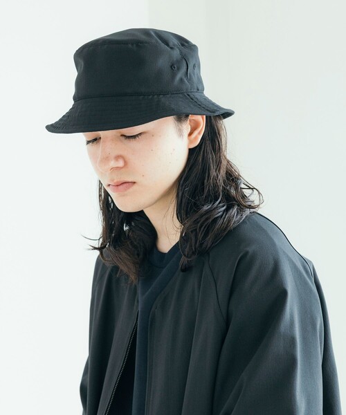 FREAK'S STORE(フリークスストア)の「速乾素材 パッカブル バケットハット リネン風 ホームケア/LINEN LIKE HAT(ハット・メンズ・チャコールグレー/ブラック/オフホワイト・ONE SIZE)」の14枚目の写真