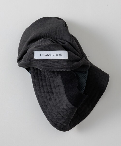 FREAK'S STORE(フリークスストア)の「速乾素材 パッカブル バケットハット リネン風 ホームケア/LINEN LIKE HAT(ハット・メンズ・チャコールグレー/ブラック/オフホワイト・ONE SIZE)」の22枚目の写真