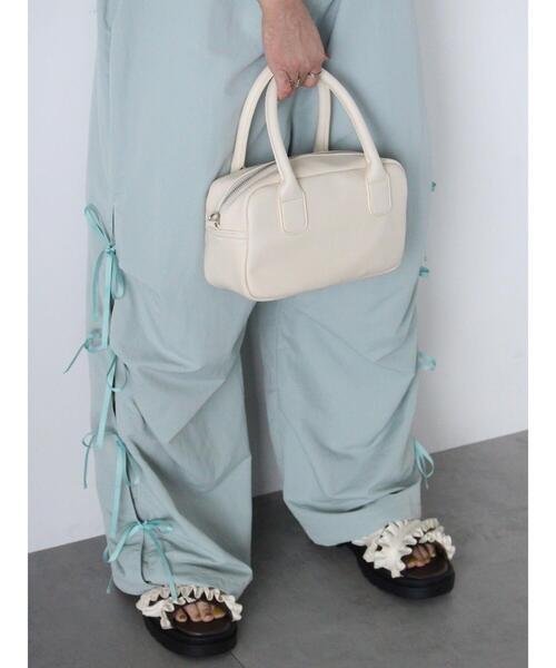 ehka sopo（エヘカソポ）の「リボン付き2wayショルダーバッグ（ハンドバッグ・レディース・シルバー/キナリ/ブラック・F）」の10枚目の写真