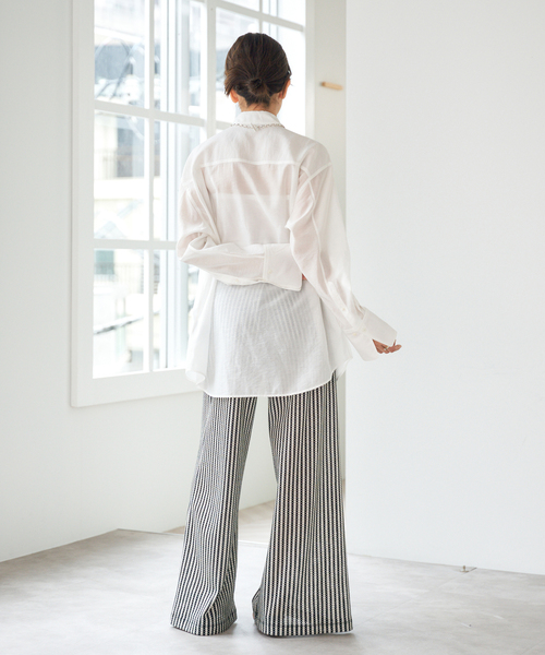 IENA サテンクロップドバンドゥブラ　ホワイト　38 IENA サテンクロップドバンドゥブラ ホワイト 38