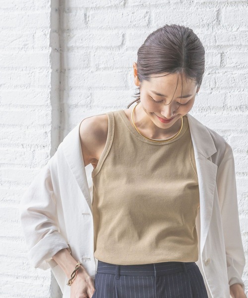 GLOBAL WORK(グローバルワーク)の「Beauteeアメスリタンク/291151(タンクトップ・レディース・ブラック/キャメル/アイボリー・LARGE/MEDIUM)」の1枚目の写真