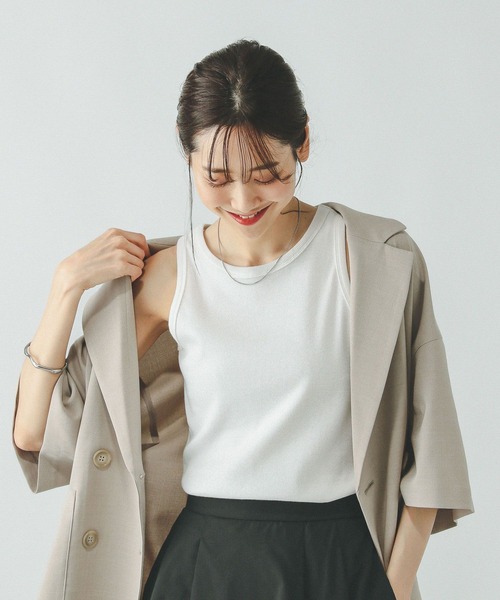 GLOBAL WORK(グローバルワーク)の「Beauteeアメスリタンク/291151(タンクトップ・レディース・ブラック/キャメル/アイボリー・LARGE/MEDIUM)」の21枚目の写真