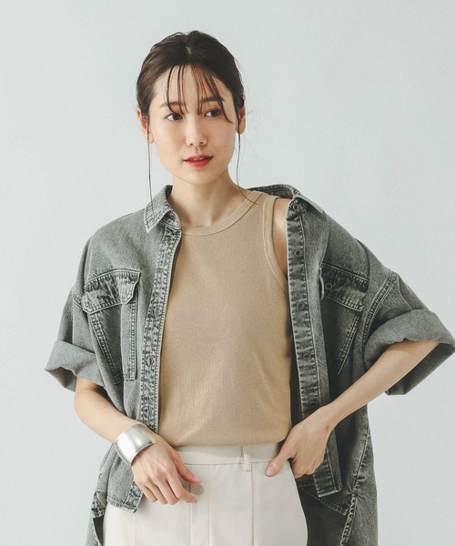 GLOBAL WORK(グローバルワーク)の「Beauteeアメスリタンク/291151(タンクトップ・レディース・ブラック/キャメル/アイボリー・LARGE/MEDIUM)」の5枚目の写真