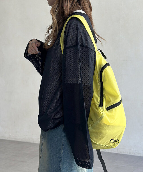 CPCM(シーピーシーエム)の「メッシュロンT(Tシャツ/カットソー・レディース・ブラック/ベージュ/ネイビー・MEDIUM/LARGE)」の19枚目の写真