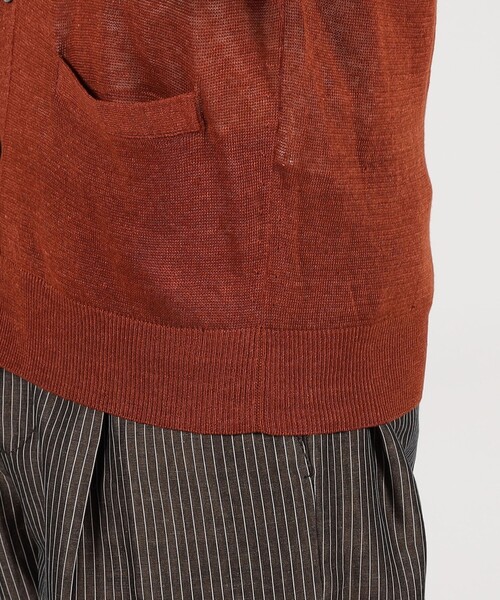 TOMORROWLAND tricot ティントリネン Vネックカーディガン