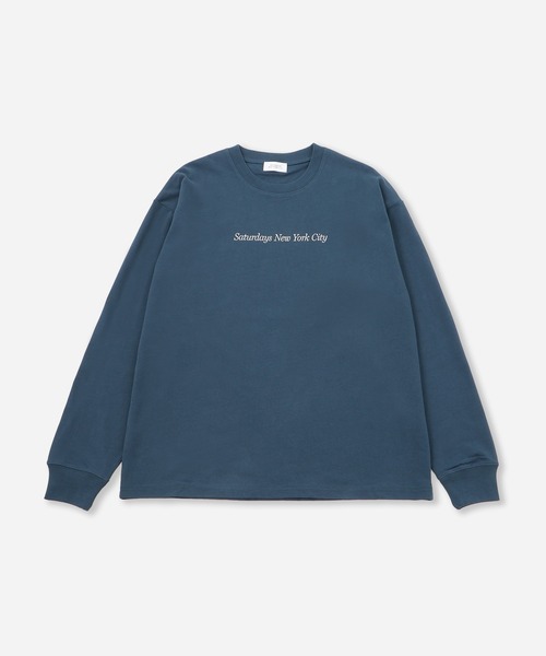 Saturdays NYC（サタデーズ ニューヨークシティ ）の「Headline LS T-Shirt（Tシャツ/カットソー・メンズ・ホワイト/ブラック/ブルー系その他4・L/M/S/XL）」の3枚目の写真