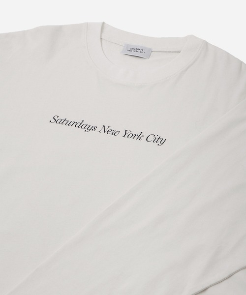 Saturdays NYC（サタデーズ ニューヨークシティ ）の「Headline LS T-Shirt（Tシャツ/カットソー・メンズ・ホワイト/ブラック/ブルー系その他4・L/M/S/XL）」の5枚目の写真