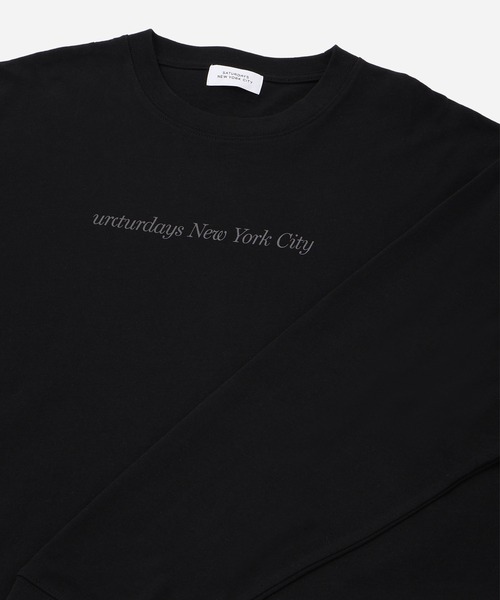 Saturdays NYC（サタデーズ ニューヨークシティ ）の「Headline LS T-Shirt（Tシャツ/カットソー・メンズ・ホワイト/ブラック/ブルー系その他4・L/M/S/XL）」の6枚目の写真