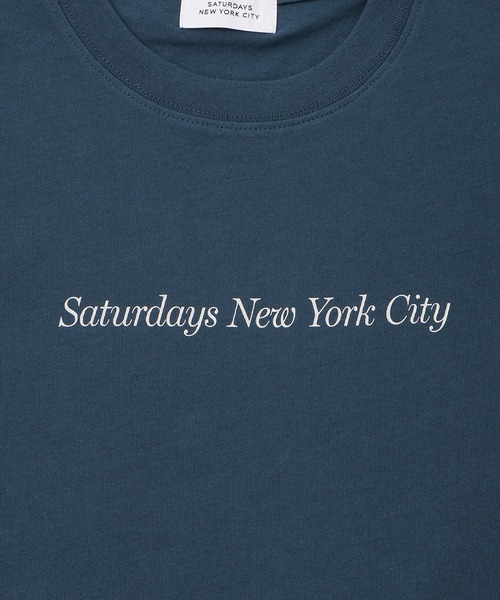 Saturdays NYC（サタデーズ ニューヨークシティ ）の「Headline LS T-Shirt（Tシャツ/カットソー・メンズ・ホワイト/ブラック/ブルー系その他4・L/M/S/XL）」の8枚目の写真