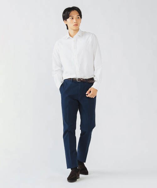 BEAMS HEART（ビームスハート）の「ピンオックスフォード カッタウェイカラー シャツ 25AW（シャツ/ブラウス・メンズ・ホワイト/ネイビー・X-LARGE/LARGE/MEDIUM/SMALL）」の5枚目の写真