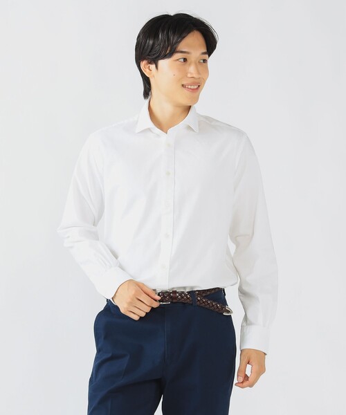 BEAMS HEART（ビームスハート）の「ピンオックスフォード カッタウェイカラー シャツ 25AW（シャツ/ブラウス・メンズ・ホワイト/ネイビー・X-LARGE/LARGE/MEDIUM/SMALL）」の7枚目の写真