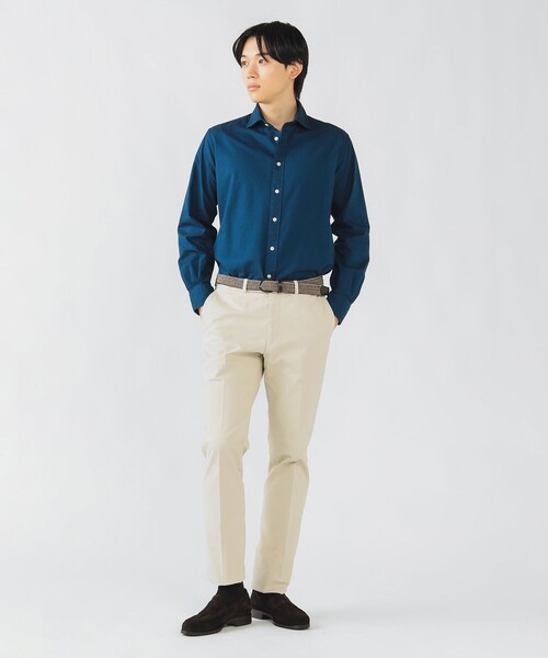 BEAMS HEART（ビームスハート）の「ピンオックスフォード カッタウェイカラー シャツ 25AW（シャツ/ブラウス・メンズ・ホワイト/ネイビー・X-LARGE/LARGE/MEDIUM/SMALL）」の9枚目の写真