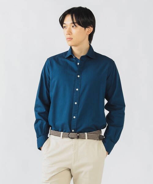 BEAMS HEART（ビームスハート）の「ピンオックスフォード カッタウェイカラー シャツ 25AW（シャツ/ブラウス・メンズ・ホワイト/ネイビー・X-LARGE/LARGE/MEDIUM/SMALL）」の3枚目の写真