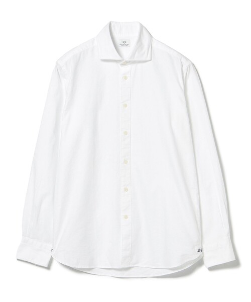 BEAMS HEART（ビームスハート）の「ピンオックスフォード カッタウェイカラー シャツ 25AW（シャツ/ブラウス・メンズ・ホワイト/ネイビー・X-LARGE/LARGE/MEDIUM/SMALL）」の4枚目の写真