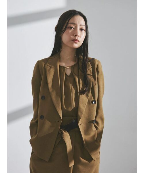 TONAL(トーナル)の「フェイクリネンバイカラーベルトクロップドパンツ(その他パンツ・レディース・ブラウン/ベージュ/ネイビー・SMALL/MEDIUM)」の19枚目の写真