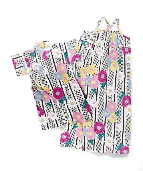 BRANSHES（ブランシェス）の「【ベビー/綿100％】甚平（浴衣・キッズ・オフホワイト/ブラック/ライトグレー/イエロー・80）」の7枚目の写真