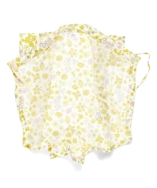 BRANSHES（ブランシェス）の「【ベビー/綿100％】甚平（浴衣・キッズ・オフホワイト/ブラック/ライトグレー/イエロー・80）」の10枚目の写真