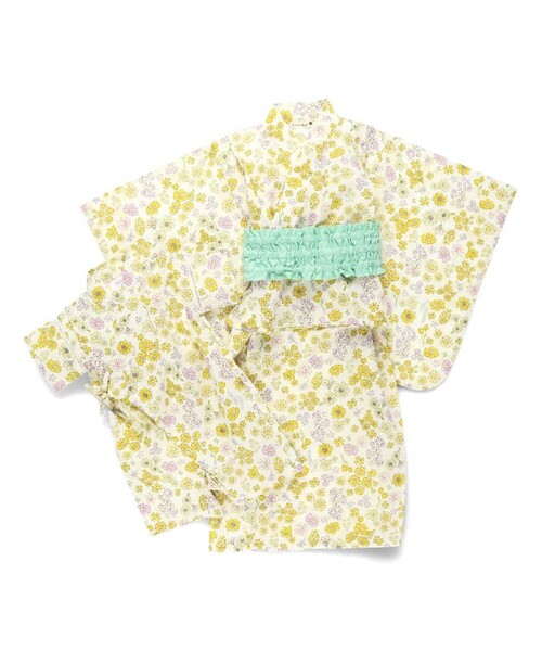 BRANSHES（ブランシェス）の「【ベビー/綿100％】甚平（浴衣・キッズ・オフホワイト/ブラック/ライトグレー/イエロー・80）」の17枚目の写真