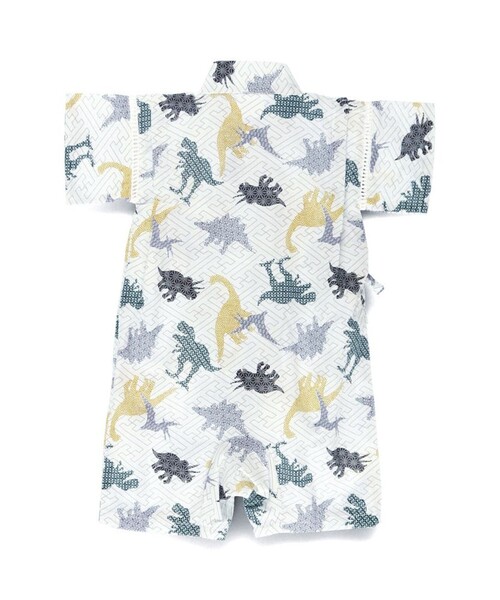 BRANSHES（ブランシェス）の「【ベビー/綿100％】甚平（浴衣・キッズ・オフホワイト/ブラック/ライトグレー/イエロー・80）」の19枚目の写真