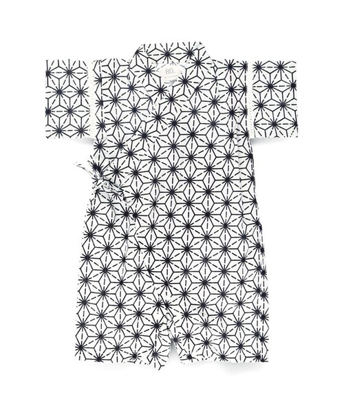 BRANSHES（ブランシェス）の「【ベビー/綿100％】甚平（浴衣・キッズ・オフホワイト/ブラック/ライトグレー/イエロー・80）」の20枚目の写真