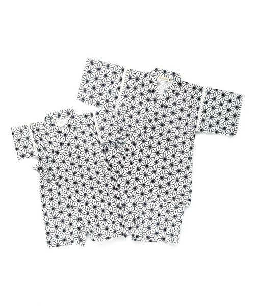 BRANSHES（ブランシェス）の「【ベビー/綿100％】甚平（浴衣・キッズ・オフホワイト/ブラック/ライトグレー/イエロー・80）」の22枚目の写真