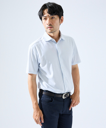 ABAHOUSE GRAY | 【形状安定性 / 伸縮性】トリコットストライプ 半袖シャツ(シャツ/ブラウス)