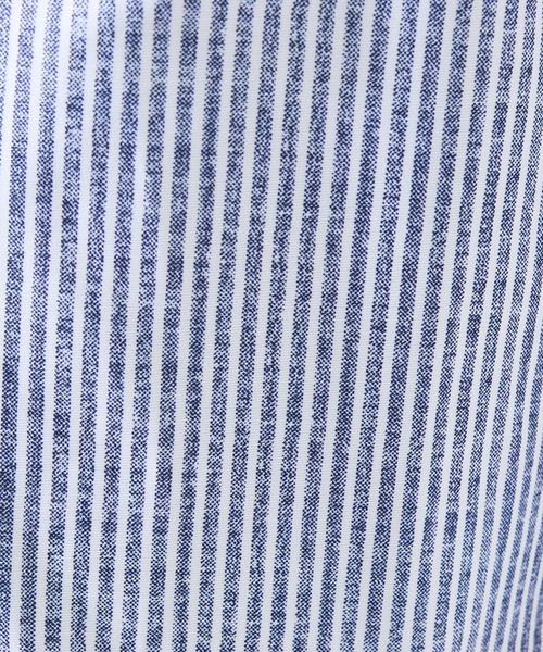 ABAHOUSE GRAY（アバハウスグレイ）の「【形状安定性 / 伸縮性】トリコットストライプ 半袖シャツ（シャツ/ブラウス・メンズ・ライトグレー/ネイビー/グレイッシュベージュ/サックスブルー/その他・44/46/48/50）」の11枚目の写真