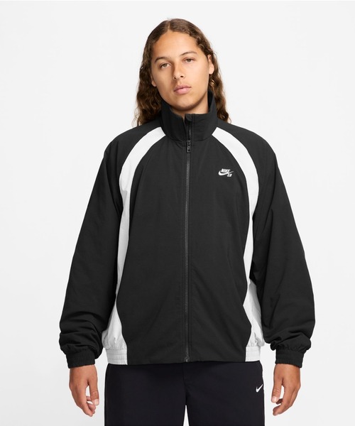 NIKE（ナイキ）の「ナイキ NIKE ナイキSB フルジップ ウーヴン ジャケット（ナイロンジャケット・メンズ・オフホワイト/ブラック・LL/3L/S/M/L）」の2枚目の写真