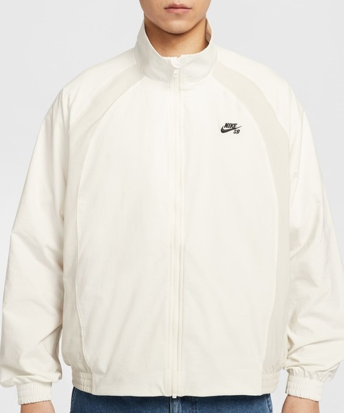 NIKE（ナイキ）の「ナイキ NIKE ナイキSB フルジップ ウーヴン ジャケット（ナイロンジャケット・メンズ・オフホワイト/ブラック・LL/3L/S/M/L）」の5枚目の写真