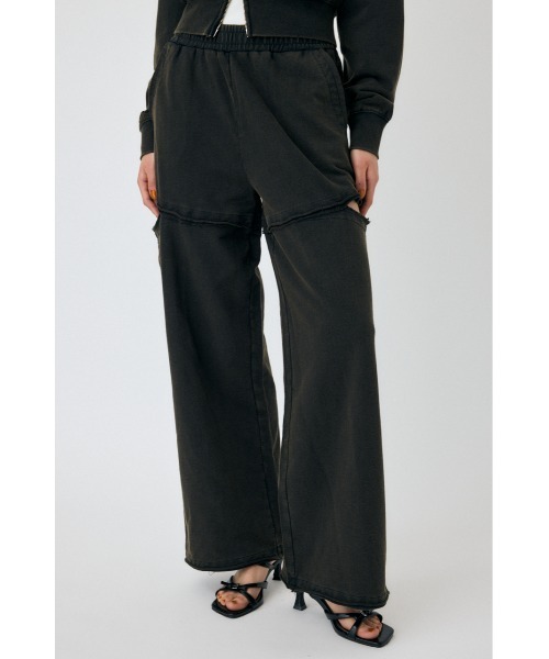 MOUSSY（マウジー）の「【セットアップ対応】CUT OUT SWEAT パンツ（スウェットパンツ・レディース・ブルー/ブラック・2/1）」の10枚目の写真