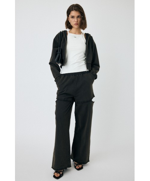 MOUSSY（マウジー）の「【セットアップ対応】CUT OUT SWEAT パンツ（スウェットパンツ・レディース・ブルー/ブラック・2/1）」の8枚目の写真