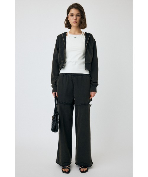 MOUSSY（マウジー）の「【セットアップ対応】CUT OUT SWEAT パンツ（スウェットパンツ・レディース・ブルー/ブラック・2/1）」の7枚目の写真