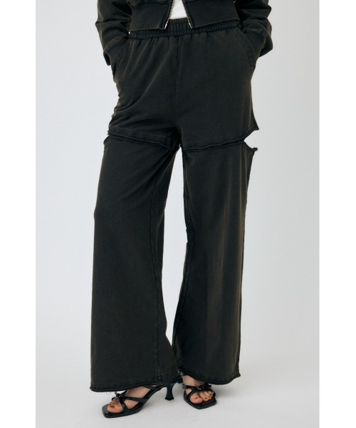 MOUSSY（マウジー）の「【セットアップ対応】CUT OUT SWEAT パンツ（スウェットパンツ・レディース・ブルー/ブラック・2/1）」の6枚目の写真