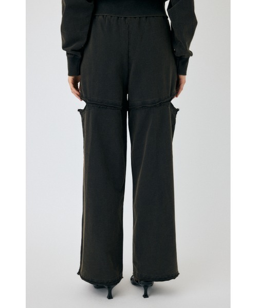 MOUSSY（マウジー）の「【セットアップ対応】CUT OUT SWEAT パンツ（スウェットパンツ・レディース・ブルー/ブラック・2/1）」の3枚目の写真