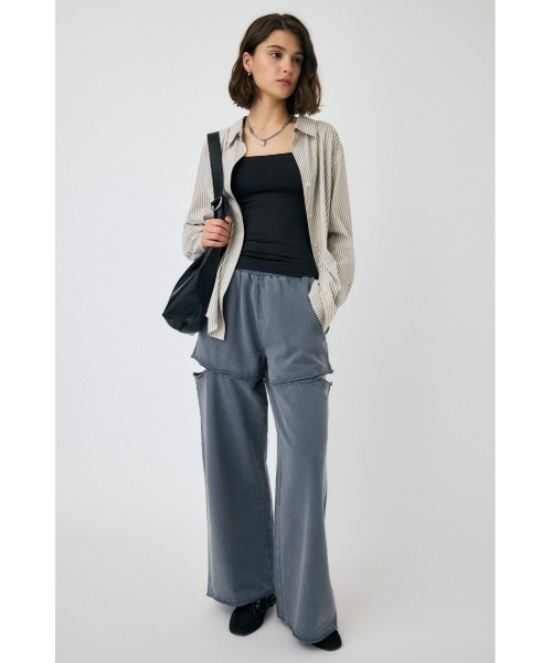 MOUSSY（マウジー）の「【セットアップ対応】CUT OUT SWEAT パンツ（スウェットパンツ・レディース・ブルー/ブラック・2/1）」の18枚目の写真