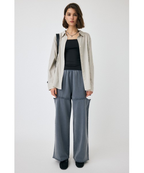 MOUSSY（マウジー）の「【セットアップ対応】CUT OUT SWEAT パンツ（スウェットパンツ・レディース・ブルー/ブラック・2/1）」の17枚目の写真