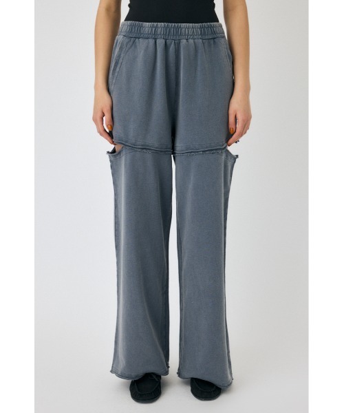 MOUSSY（マウジー）の「【セットアップ対応】CUT OUT SWEAT パンツ（スウェットパンツ・レディース・ブルー/ブラック・2/1）」の13枚目の写真