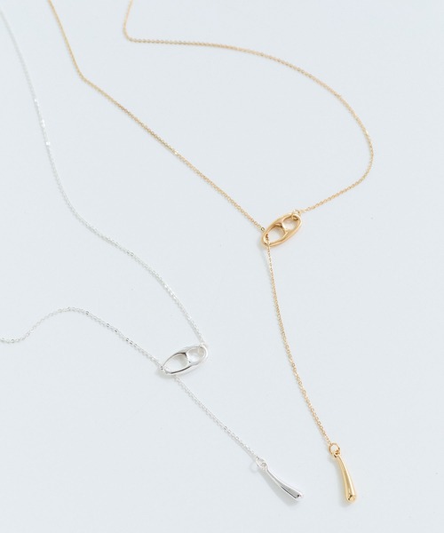 VIS（ビス）の「アンカーチェーンポイントラリエット（ネックレス・レディース・ゴールド/シルバー・FREE）」の4枚目の写真