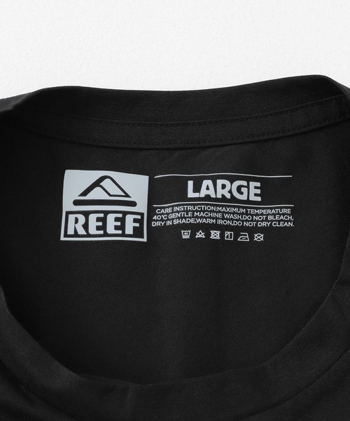 REEF(リーフ)の「REEF HERITAGE LOGO RASH SHORT-SLEEVE T-SHIRTS(Tシャツ/カットソー・メンズ・ブラック/ホワイト・MEDIUM/LARGE)」の8枚目の写真